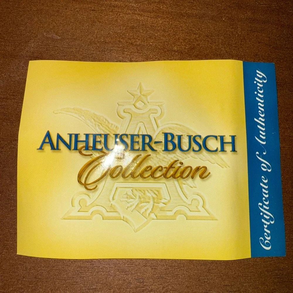 Budweiser Holiday Stein Collection Box -‎ Red and Gold